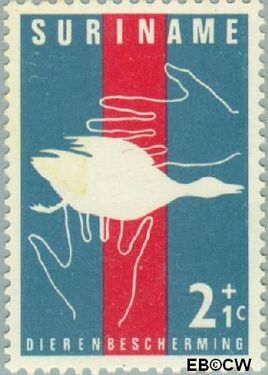Suriname SU 390 1962 Dierenbescherming Gebruikt 2+1