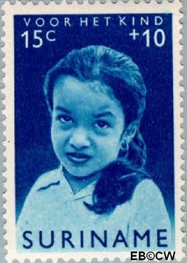 Suriname SU 400 1963 Surinaamse kinderen Gebruikt 15+10