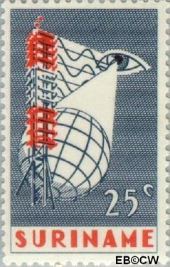 Suriname SU 460 1966 Eerste televisie-uitzending Suriname Gebruikt 25