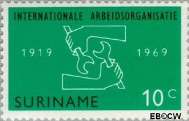 Suriname SU 520 1969 I.L.O. Gebruikt 10