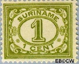 Suriname SU 70 1913 Drukwerkzegel Gebruikt 1