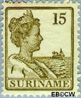 Suriname SU 90 1915 Scheepjes-type Gebruikt 15