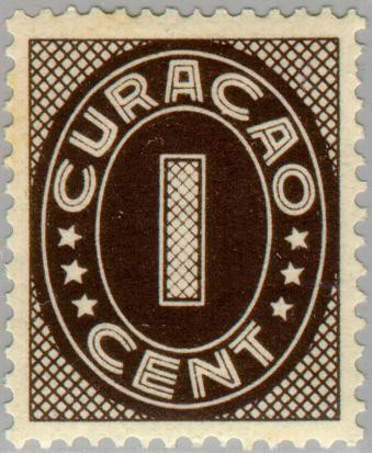 Curaçao CU 153 1942 Indische druk 1 Gebruikt