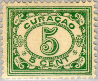 Curaçao CU -52 1915 Type 'Vürtheim' 5 Gebruikt