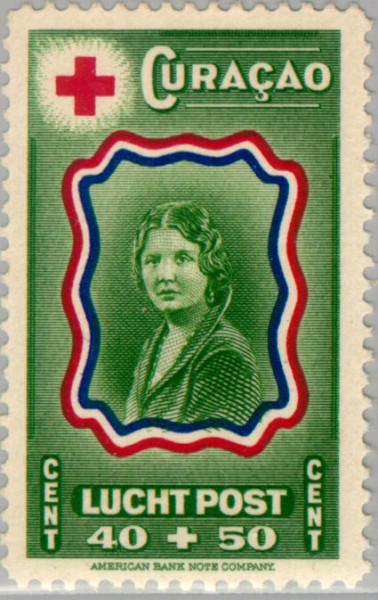 Curaçao CU LP51 1944 Nederlandsche Roode Kruis 40+50 Gebruikt