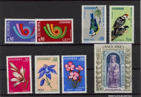 Frans Andorra ANF1973 Complete jaargang Frans Andorra 1973 Postfris