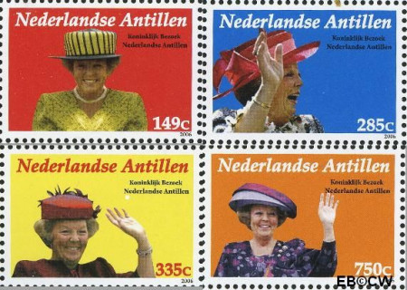 Ned. Antillen NA 1700a#1700d ** Koninklijk Bezoek Postfris