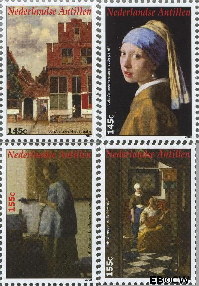 Ned. Antillen NA 1842a#1842d ** Johannes Vermeer Postfris