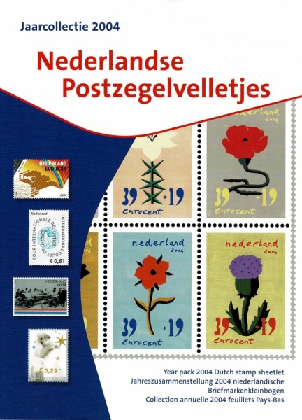 Nederland JCV2004 2004 Jaarcollectie T.N.T. Postzegelvelletjes Postfris
