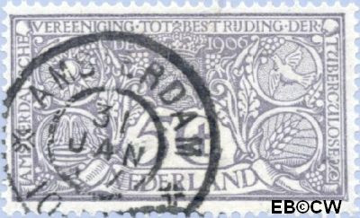 Nederland NL 0086W 1906 Tuberculosebestrijding Gebruikt 5+5
