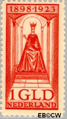 Nederland NL 0129 1923 Koningin Wilhelmina- Regeringsjubileum Gebruikt 100