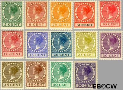 Nederland NL 0149#162 1924 Koningin Wilhelmina- Type 'Veth' Ongebruikt
