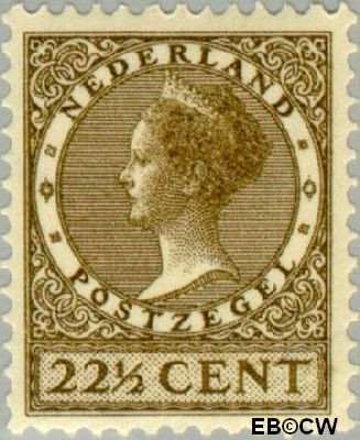 Nederland NL 0190 1927 Koningin Wilhelmina- Type 'Veth' Ongebruikt 22½