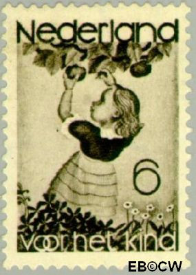 Nederland NL 0281 1935 Appelplukkend meisje Ongebruikt 6+4