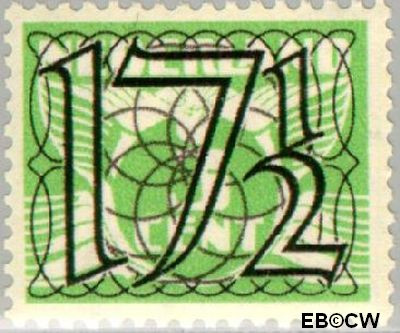 Nederland NL 0361 1940 Cijfer type 'Guilloche' of ' tralie' Postfris 17½