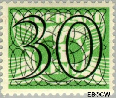 Nederland NL 0365 1940 Cijfer type 'Guilloche' of ' tralie' Ongebruikt 30