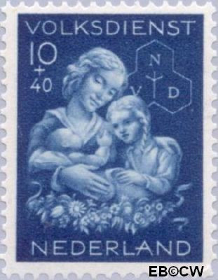Nederland NL 0427 1944 Winterhulp-Volksdienst Ongebruikt 10+40