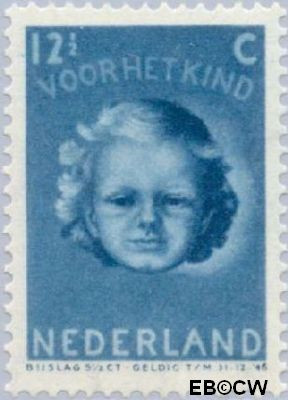 Nederland NL 0448 1945 Kinderkopje Gebruikt 12½+5½