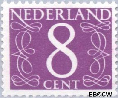 Nederland NL 0468 1957 Cijfer type 'van Krimpen' Gebruikt 8