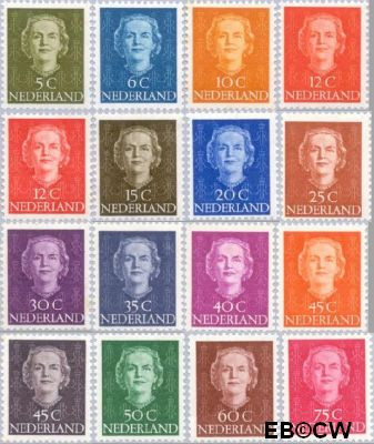 Nederland NL 0518#533 1949 Koningin Juliana- Type 'En Face' Postfris