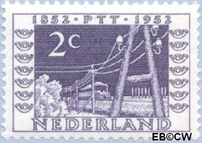 Nederland NL 0588 1952 Rijkstelegraaf Gebruikt 2