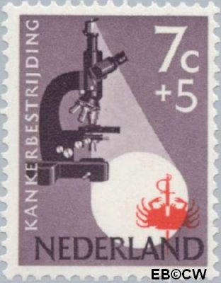 Nederland NL 0663 1955 Kankerbestrijding Ongebruikt 7+5