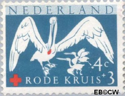 Nederland NL 0695 1957 Rode Kruis Ongebruikt 4+3