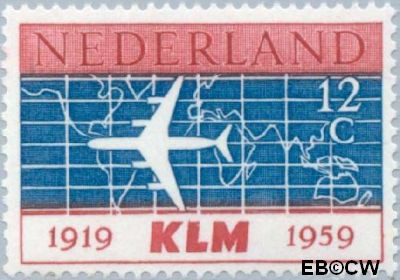 Nederland NL 0729 1959 K.L.M. Gebruikt 12
