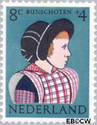 Nederland NL 0749 1960 Klederdrachten Gebruikt 8+4