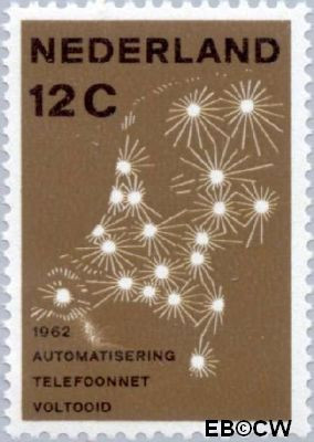 Nederland NL 0772 1962 Automatisering telefoonnet Postfris 12