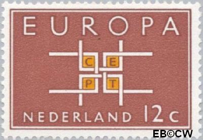 Nederland NL 0800 1963 C.E.P.T.- Vierkant Gebruikt 12