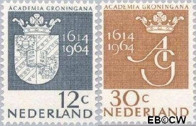Nederland NL 0816#817 1964 Universiteit Groningen Postfris