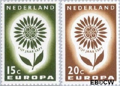 Nederland NL 0827#828 1964 C.E.P.T.- Bloem Postfris