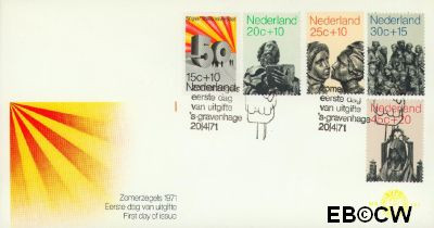 Nederland NL 0E111 1971 Beelden FDC zonder adres