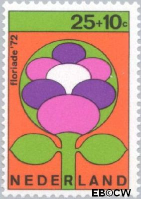 Nederland NL 1004 1972 Floriade Postfris 25+10