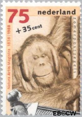 Nederland NL 1401 1988 Dieren Gebruikt 75+35