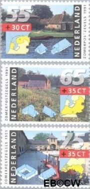 Nederland NL 1468#1470 1991 Boerderijen Postfris