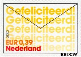 Nederland NL 2054 2002 Felicitatie- zegels Gebruikt 39