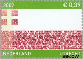 Nederland NL 2072 2002 Provincie- zegel Utrecht Gebruikt 39