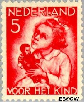 Nederland NL 271 1934 Kind met pop Gebruikt 5+3