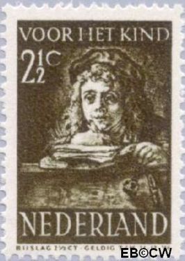 Nederland NL 398 1941 Schilderij Rembrandt Gebruikt 2½+2½