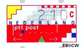 Nederland NL ATM20 1993 Opgedrukte waarde Postfris 210
