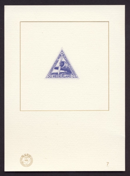 Nederland NL BD7 2009 Blauwdruk met afbeelding NVPH LP10 12½
