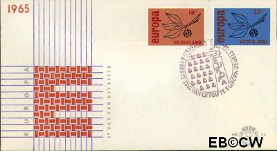 Nederland NL E075 1965 C.E.P.T.- Vrucht FDC zonder adres