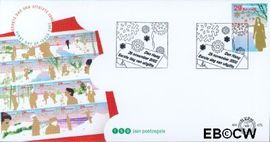 Nederland NL E475 2002 Personen in winterlandschap FDC zonder adres