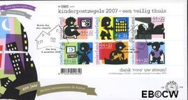 Nederland NL E559 2007 Kinderzegels- een veilig thuis FDC zonder adres