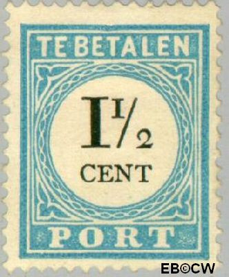 Nederland NL PT4 1881 Portzegel Gebruikt 1½
