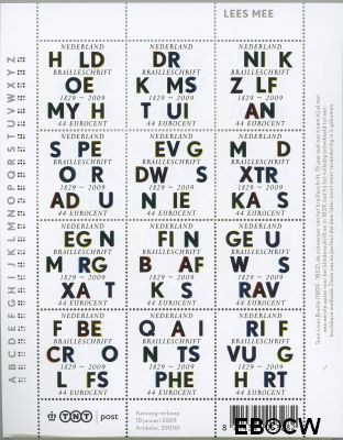 Nederland NL V2623#2634 2009 Lees Mee- Braille Gebruikt