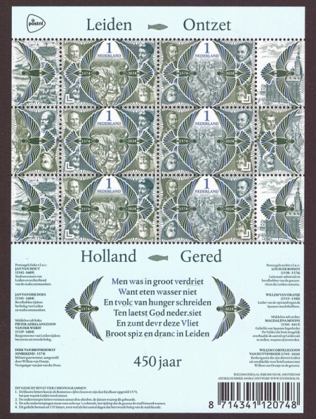 Nederland NL V4235#4236 2024 Leidens Ontzet Postfris