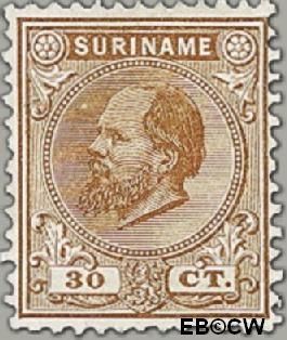 Suriname SU 11 1888 Eerste emissie Gebruikt 30